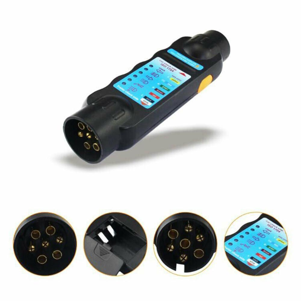 Wiring Circuit Tester Connector Recorder 7 Pin Car Socket Caravan Tow Towing Trailer Light Tools Diagnostic Circuit Plug Ba T4K2
