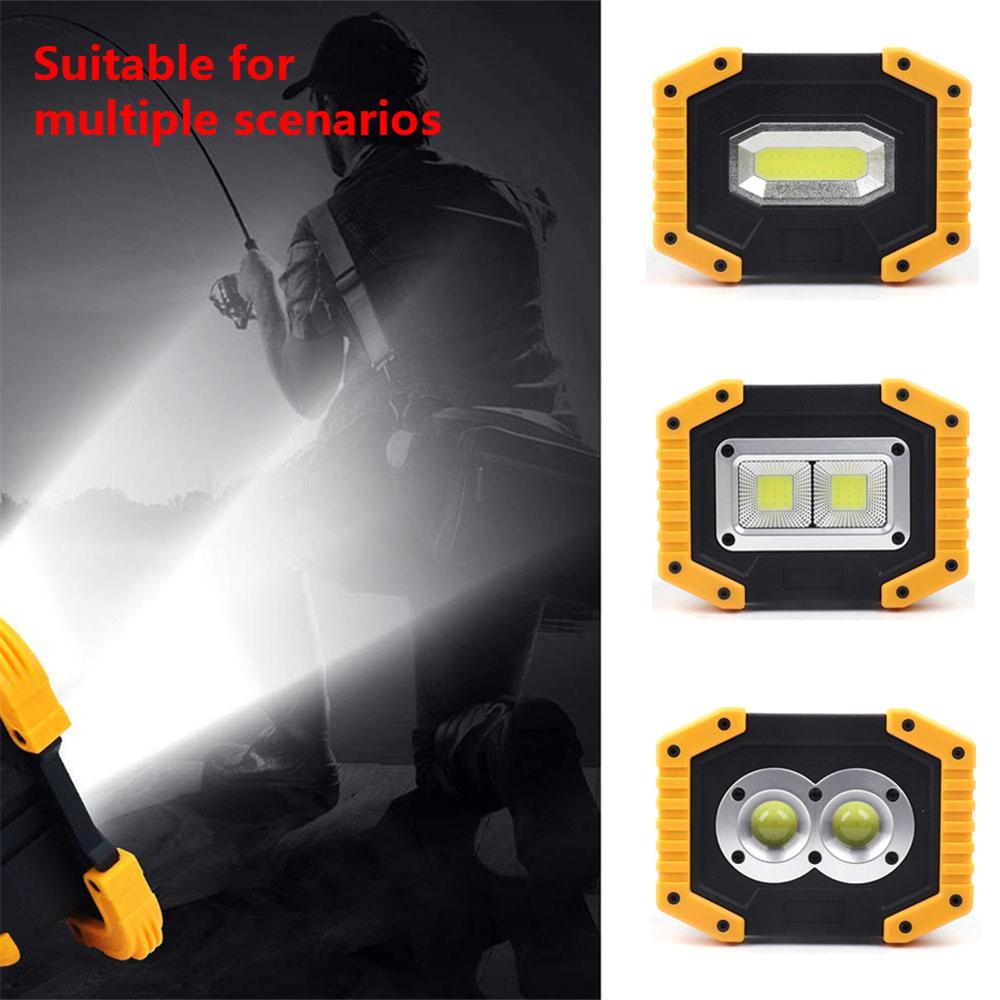 DC 5V LED COB Work Light IP65 Waterproof 3 Modes Square Storeroom Construction Site Garden Night Fishing Camping Emergency Lamp