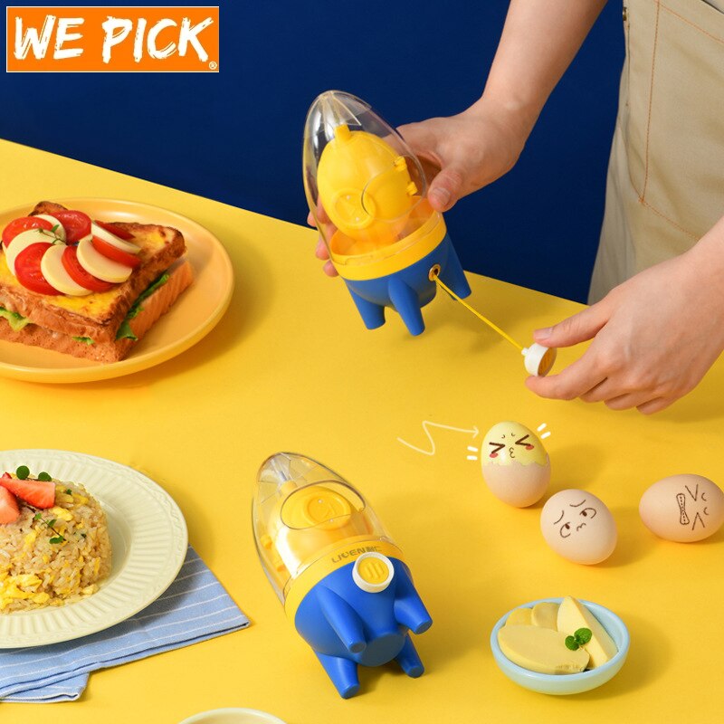 Eigelb Shaker Gerät Mischen Goldene Schneebesen Eier Dreh Rührgerät Stiring Rührgerät Hersteller Abzieher Kochen Backen Werkzeuge Küche Zubehör