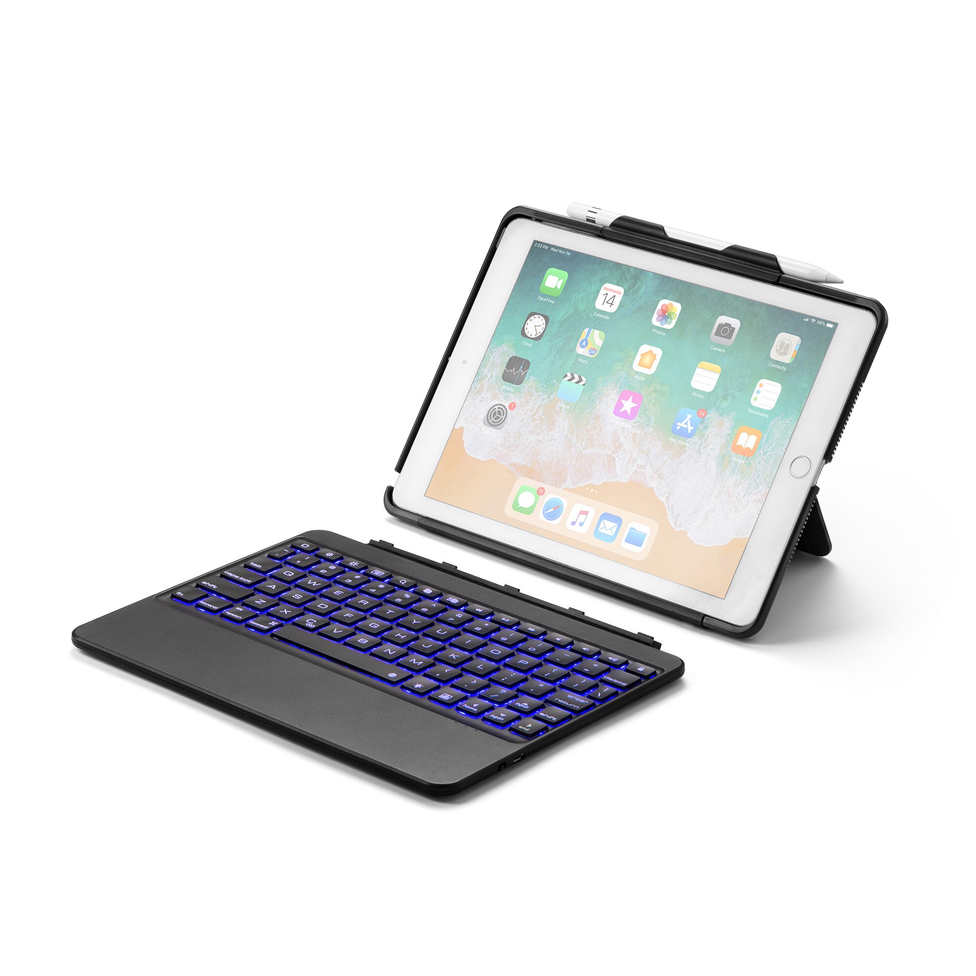 Keyboard Case Voor Ipad Air 2 9.7 Split Backlit Bluetooth Toetsenbord Gevallen Voor Ipad Pro 9.7 Inch Cover