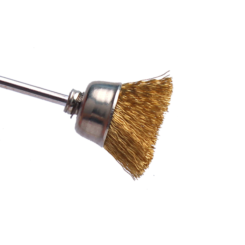 Brocas de Metal para uñas, Cepillo giratorio de 3/32 pulgadas para manicura, taladros eléctricos, herramientas de limpieza de alambre de cobre, accesorios de Arte de uñas, 1 ud.: MTS-3