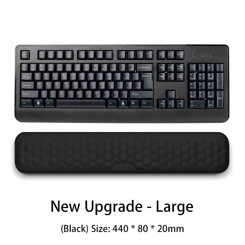 Muis- en toetsenbord Polsbescherming Rustkussen met massagetextuur voor pc Gaming Laptop Toetsenbord Muis Geheugen Katoenen rust Ergonomisch: Cream color