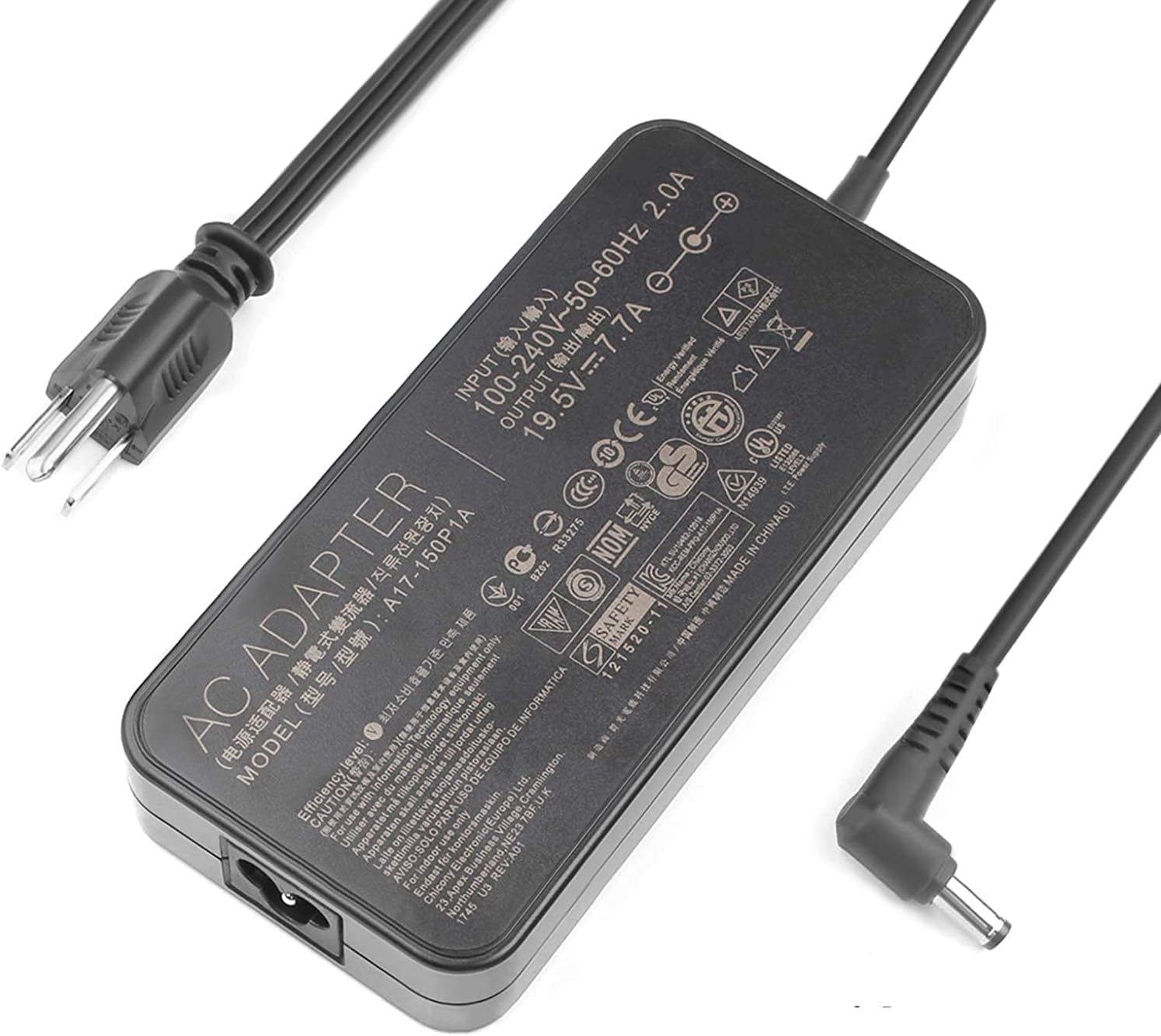 19.5V 7.7A 150W 5.5*2.5mm Laptop Power Adapter A17-150P1A A17150P1A A17-150P2A For Asus GL503G GL703GE FX504GM G53S G53SX G53J