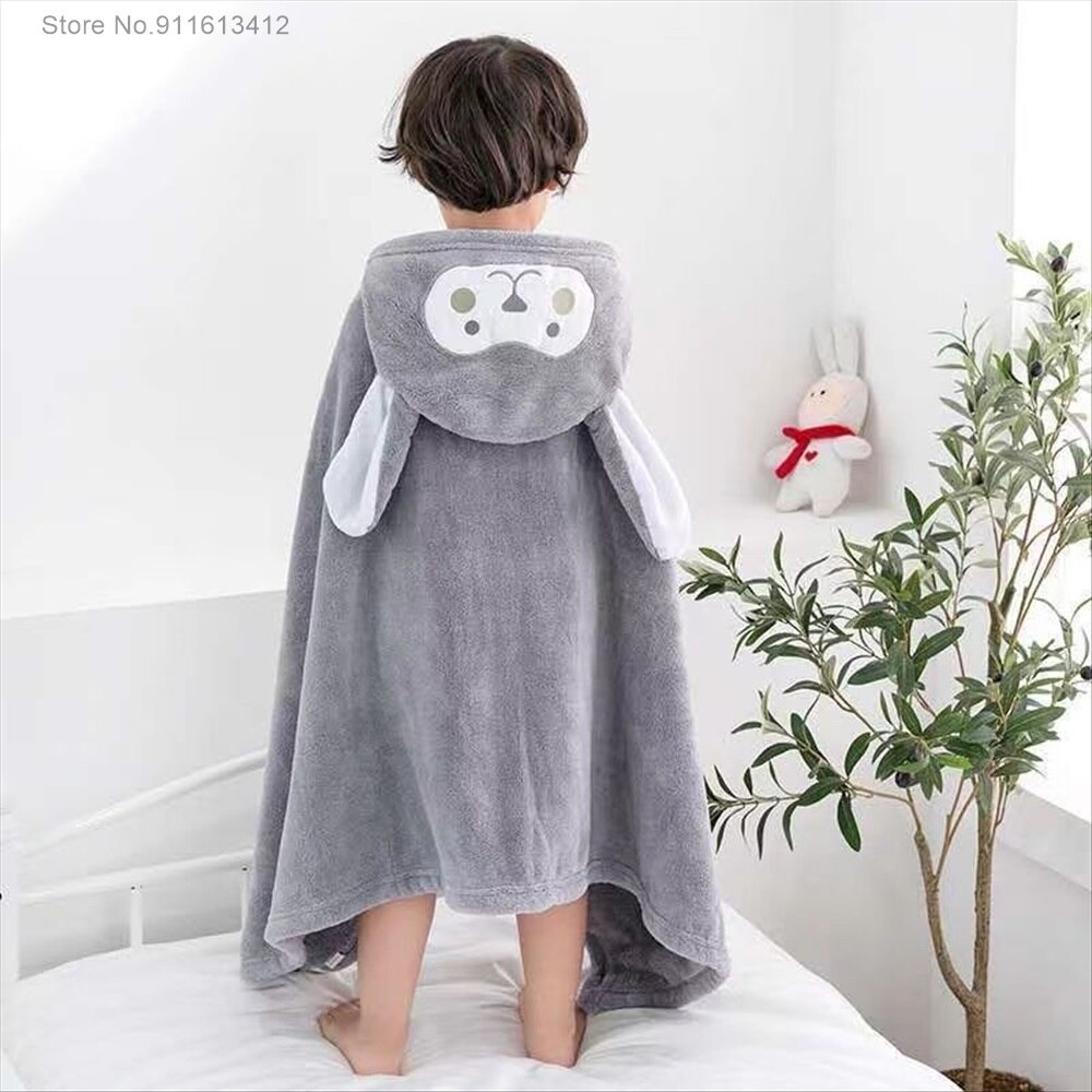 Animal Frog Wearable Bath Towel Absorbent Chic Towel For Bathroom for Boy Girl Bathroom Accessories Kids Children: A / 70x140cm