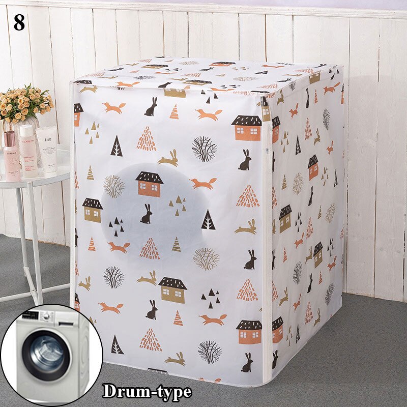 Top Loading/Front Loading Washing Machine Cover For Drum Washing Machine Waterproof Case Dust Cover Washing Machine Dust Cover: 8