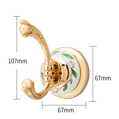 Europese Kleding Cap Enkele Haak Muur Opknoping Muur Schoen Kast Badkamer Keuken Muur Haken Enkele Hardware Metal Chrome Haak: HK9019