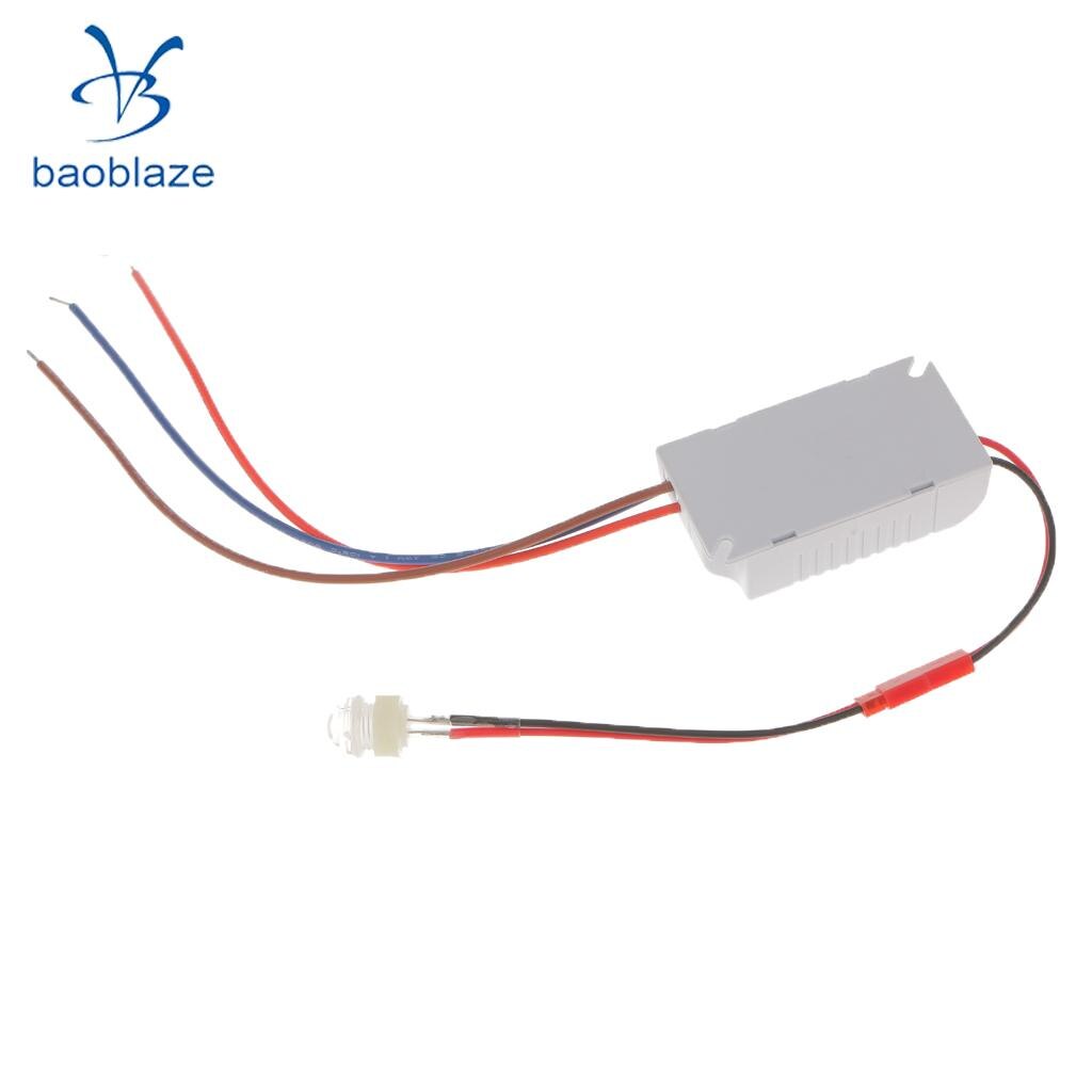 Intelligent lyskontrol sensor switch indendørs udendørs automatisk detektering af lyssensor 90-250v