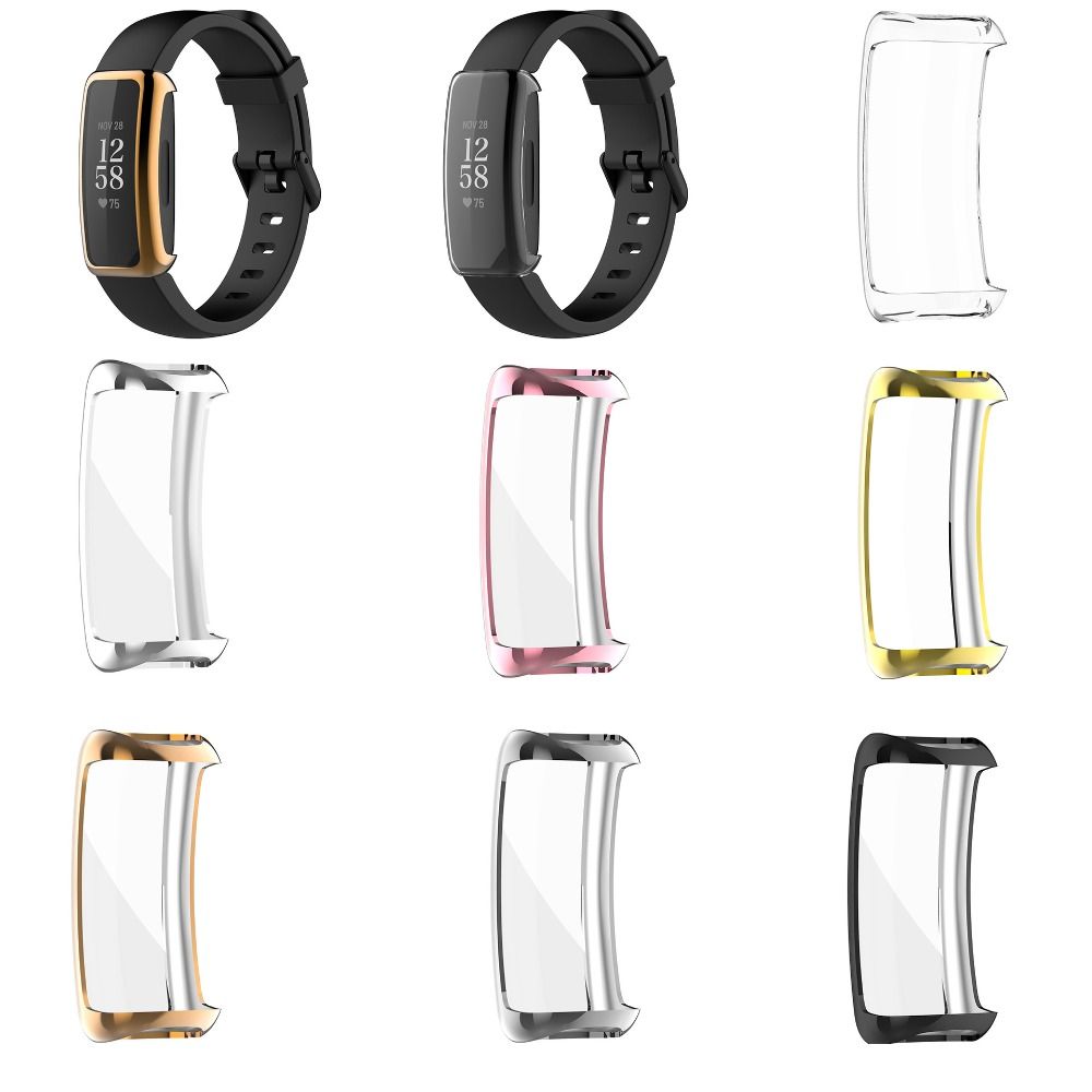 etui na zegarek Fitbit inspirować 3, osłona ekranu TPU, pełne pokrycie, etui ochronne na zegarek inspirować 3, wodoodporne