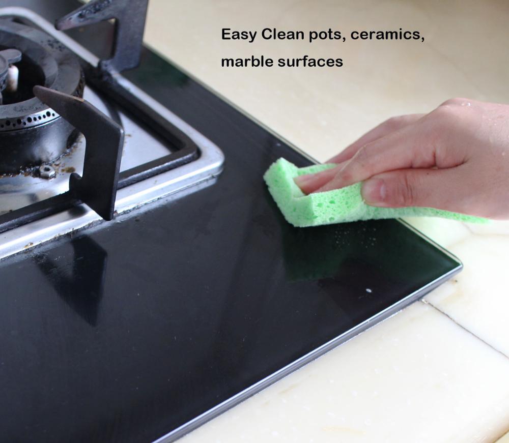 2pcs Super Absorbent Multi-function Home Kitchen Dish washing Cleaning Cellulose Sponge Clean Towel kichen tools gadgets cosina