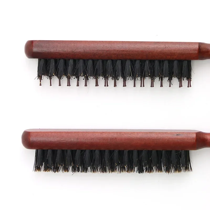Cepillos de pelo profesionales para salón, cerdas de jabalí, peine de línea delgada de madera, extensión de cepillo de pelo, herramientas de estilismo de peluquería DIY