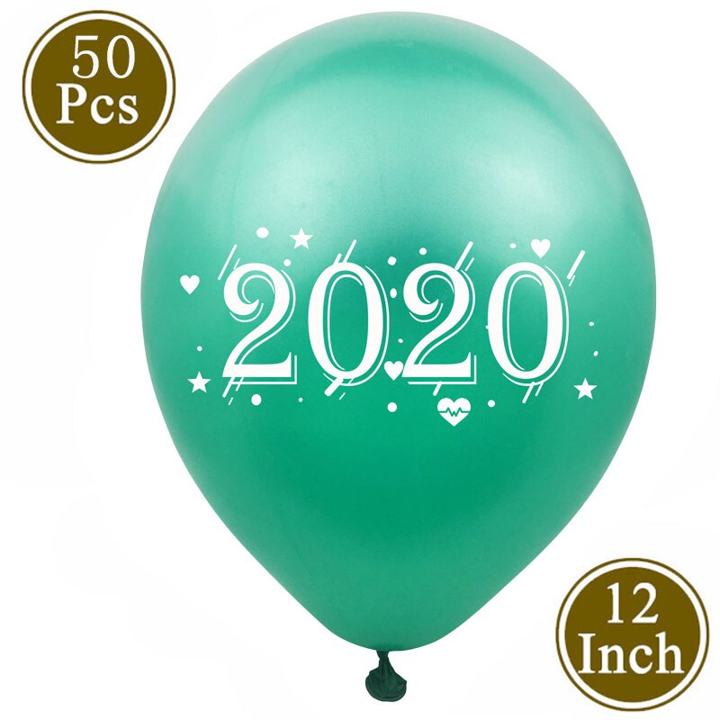 15pcs Printed Balloons Rose Gold Number Latex Confetti Balloons Happy Year Wedding Birthday Party Decorations 83D: 14
