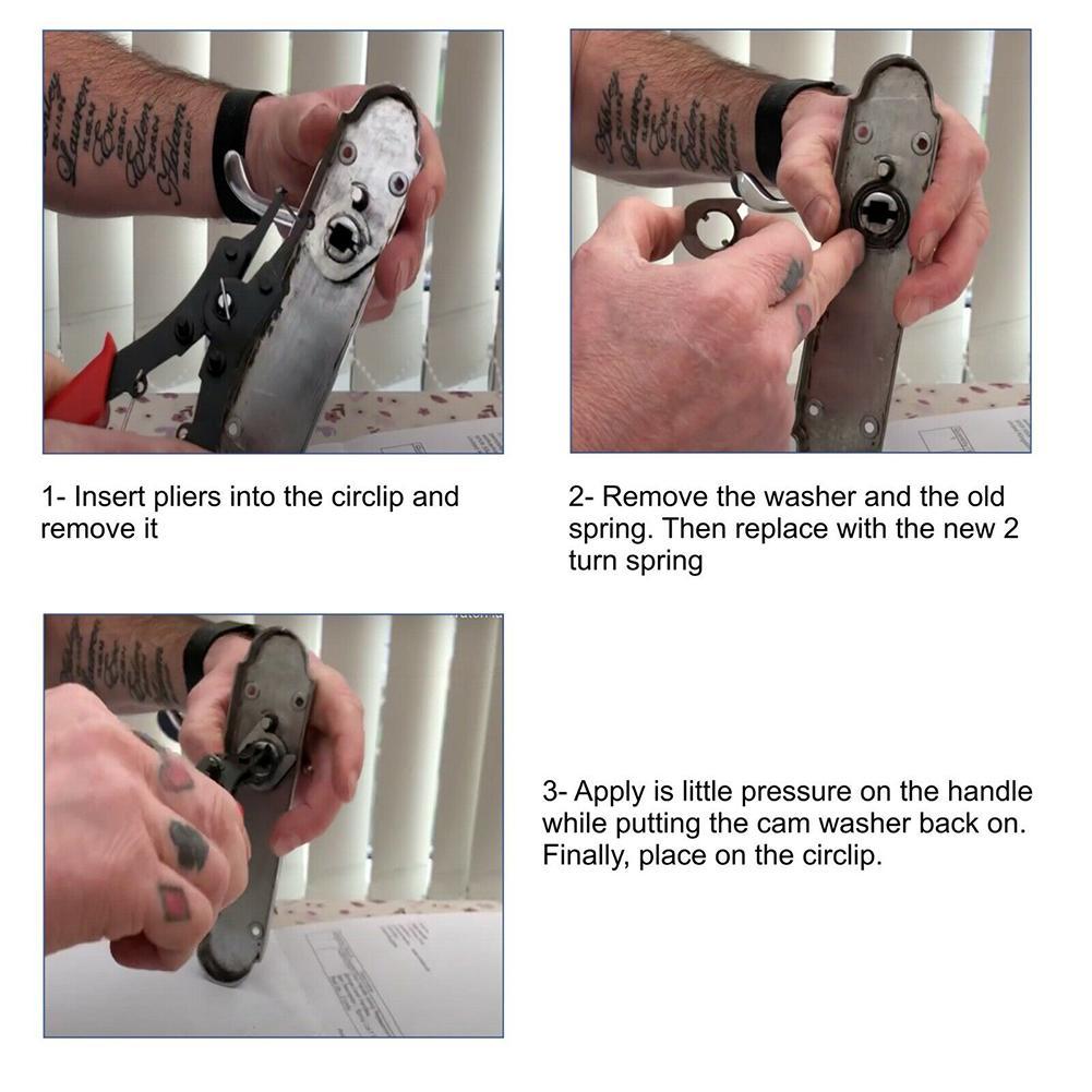 10pcs Replacement Spring for Door knob Handle Lever Internal Coil Repair spindle lock torsion spring flat section wire