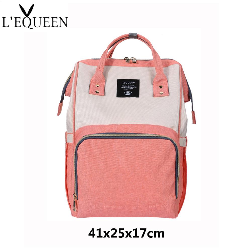 LEQUEEN Brand Baby Diaper Mummy Bags Large Capacity Maternity Nursing Diaper Bags infant Nappy changing bag Backpack Baby Care: 37