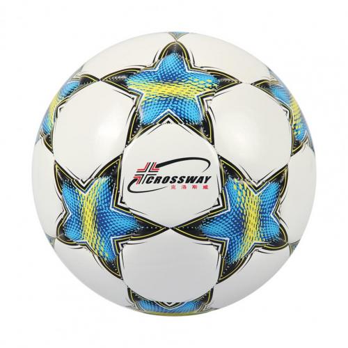1 Set Practical Kids Adults Football Smooth Surface Soccer Ball Weather Proof for Football Field:  Yellow Blue