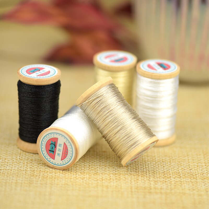 High strength 3 Strands Thread Tassel Line Roll Of 0.3mm Hand-woven Chinese Knot Tassels Line Nylon Braided Wire About 50M