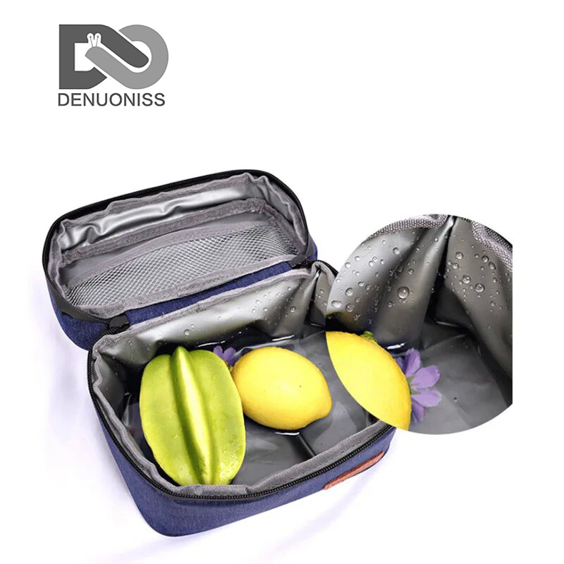 DENUONISS Kleine Kühltasche, tragbarer Kühlschrank, Oxford-Lebensmittel-Kühlschranktasche, isolierte EVA-Picknicktasche, isothermer Kühler, Eisbox-Tasche