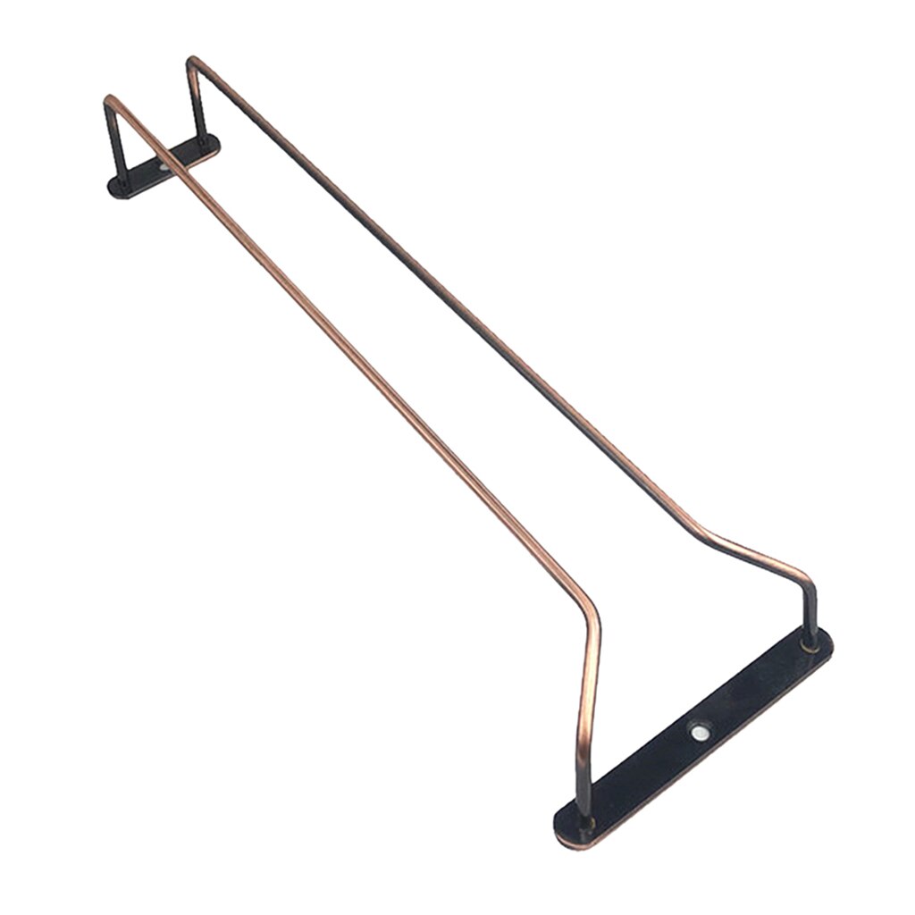 Metal Wire Stemware Wine Glass Rack Hanger Under Cabinet: Single Row