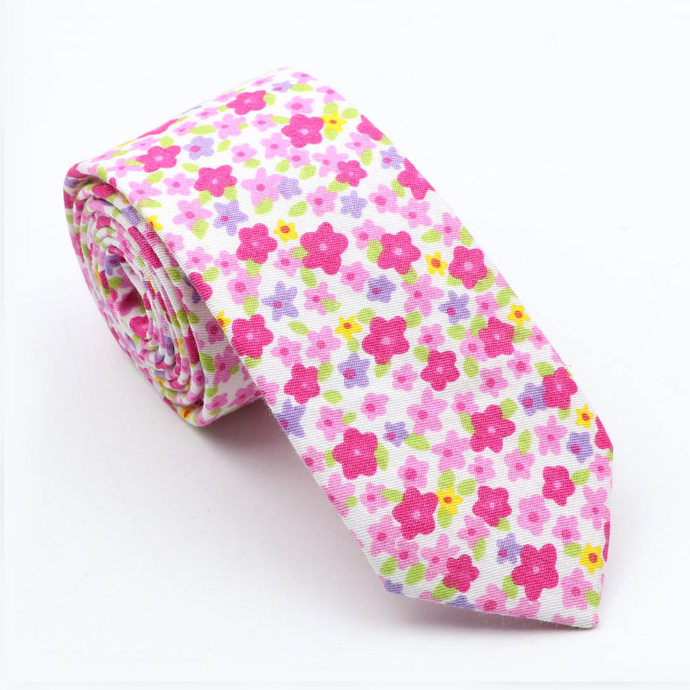 Gravata floral 100% algodão para homens, amarelo, vermelho, azul, flor, 6cm, uso diário, skinny, azul marinho, para casamento, gravatas para festa, presentes: 7