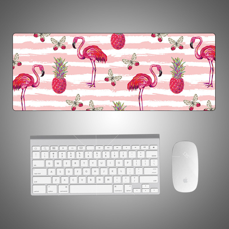 Cartoon Flamingo śliczne podkładka pod mysz Creative INS Tide duży komputer gamingowy klawiatura stół biurowy mata biurko Kawaii dla nastolatków