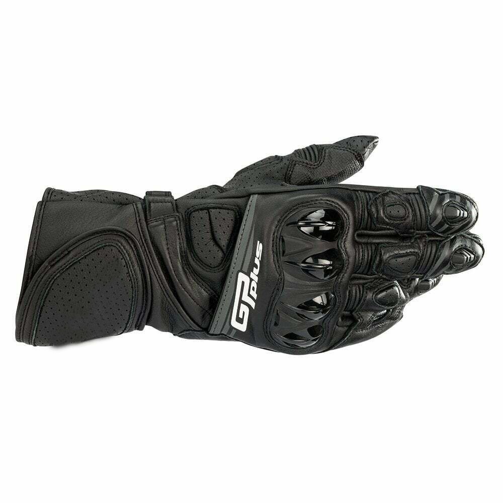 Alpine GP Plus R V2 Leder Handschuhe Motorrad MX Dirt Bike Offroad Motocross Motorrad Reiten Handschuhe guantes luvas: Black / XXL