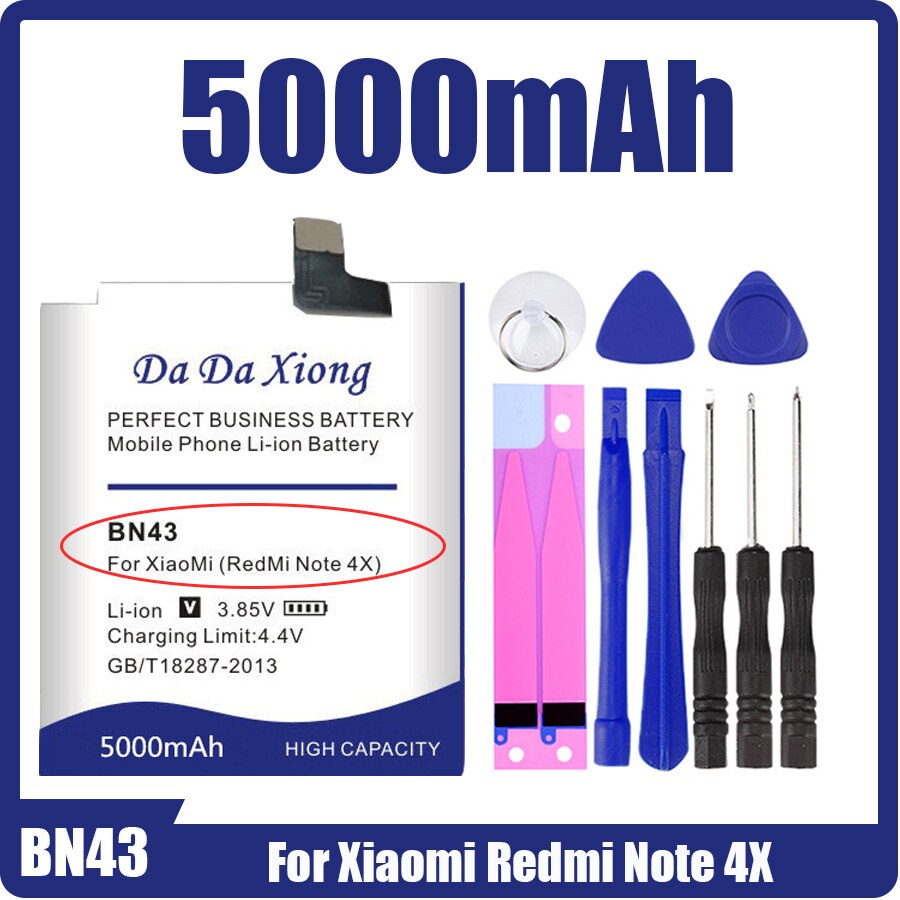 Bateria bn40 bn41 bn41l bn42 bn43 bn44 bn45, bateria para xiaomi redmi 5 plus 4 pro/note 4 4x/mi 4/note 5/note 2: BN43