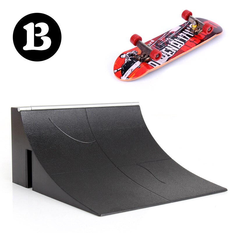 Finger deskorolki Skate części rampy zestaw zabawka pełne rowerowe palce Sport treningowy podstrunnica zabawki Skate Park Ramp zabawka dla dzieci: 112-B