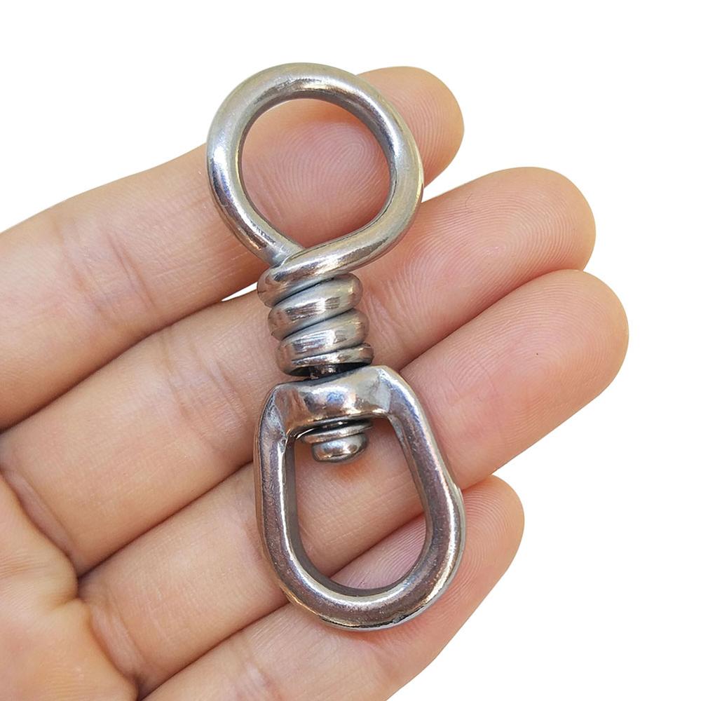 Stainless Steel Fishing Swivel, Hook Lure Connector High Strength for Tuna Longline Sea Saltwater Fishing
