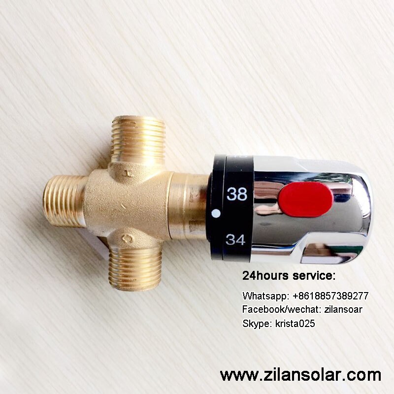 1/2" brass thermostatic mixing valve