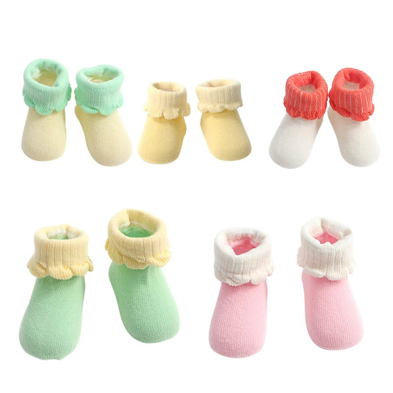 Antislip kinderwintersokken babysokken met stikselkleur babysokken babyjongens-meisjessokken