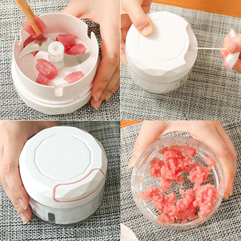 Monitoiminen mini-lihamylly käsikäyttöinen ruokasilppuri lihamylly mikseri tehosekoitin pilkkoa lihaa hedelmät vihannekset pähkinät silppurit työkalut