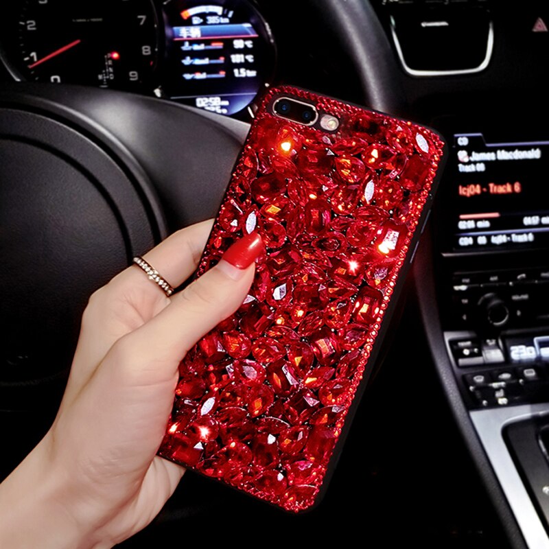 Luxus Frauen 3D Bling Handgemachte Strass Diamant Telefon Abdeckung Fall Für Samsung a50 a70 s8 s9 a40 a20 s10 plus telefon fall