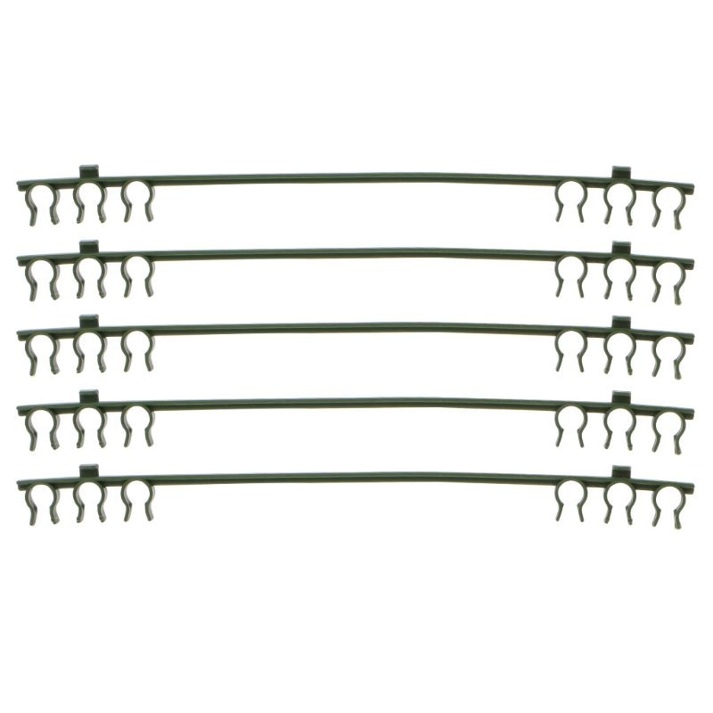 5Pcs Plastic Plant Fix Clips Rack Stem Climbing Vine Support Vegetables Farm Flowers Fruit Tied Bundle Branch Clamping Gardening