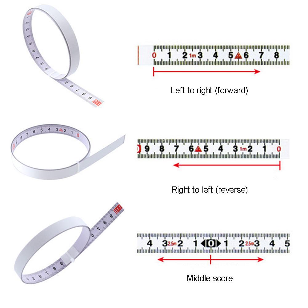 Miter Track Tape Measure Self Adhesive Metric Stainless Steel Ruler Miter Scale Wear Resistant High Strength Clear Scale