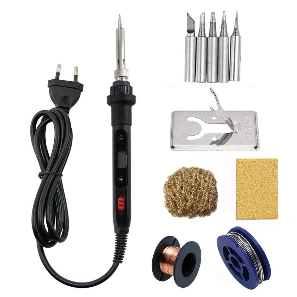 80W Electric Soldering Iron High Power LCD Digital Display Constant Temperature Electric Soldering Iron Repair Tool