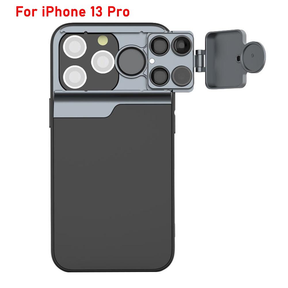5 In 1 Telefoon Lens Case Kit 10X 30X Super Macro Lens Cpl Filter Fisheye 2X Telelens Cover Voor iphone 13 Mini/13 Pro Max: For iPhone 13 Pro