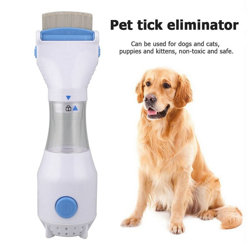 Pet Cat Dog Electric Terminator Anti Removal Kill Lice Kill Puppies Fleas Electronic Lice Cleaner Comb