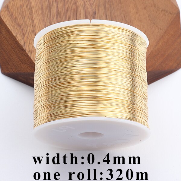 GUFEATHER M754,jewelry accessories,copper wire,18k gold plated,0.3 microns,diy bracelet necklace,jewelry making,one roll/lot: M75404