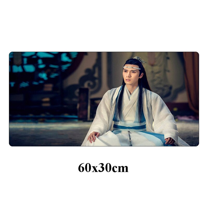 DIY Custom The Untamed Mouse pad Xiao Zhan Wang yibo Large Gaming Mousepad Locking Edge 60x30cm Cool Durable Computer Desk Mat: Yellow