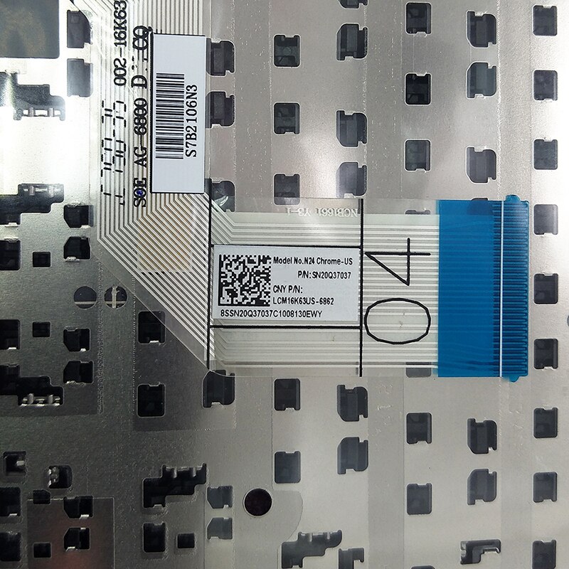 laptop US replacement keyboard for Lenovo Ideapad N24 computer SN20Q37037 LCM16K63US-6862 black English layout keyboards