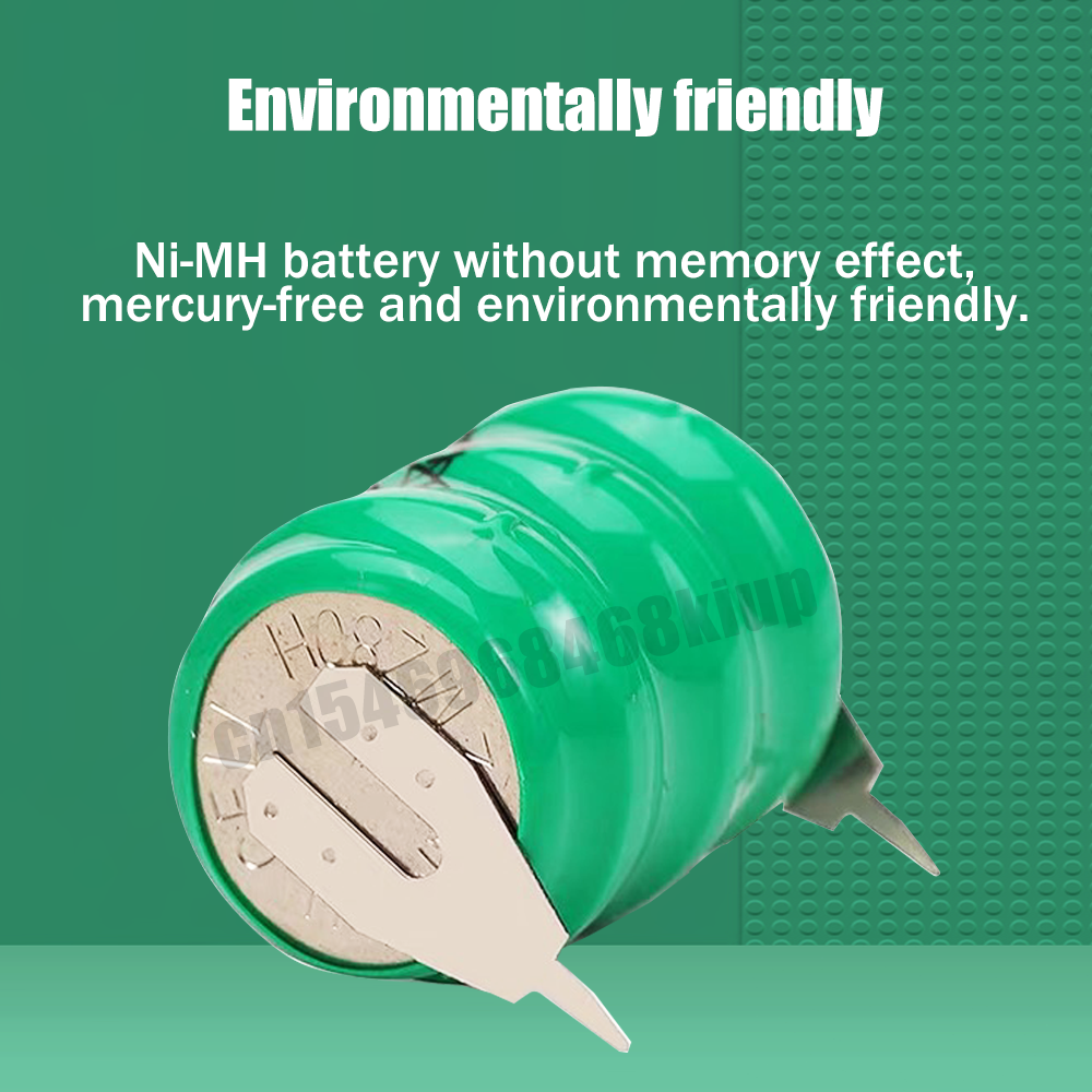 4.8V 80MAH Ni-MH Ni MH Rechargeable Battery With Solder Pins For Power Torch Computer Motherboard Camera Toys Clock Button Cell