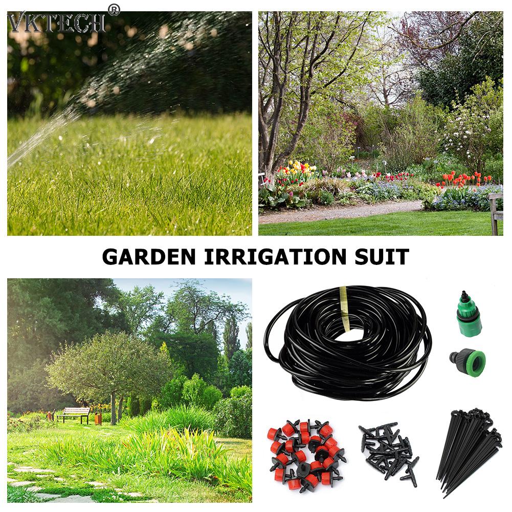 10M-50M manguera de riego automática de jardín planta de goteo aerosol para flores sistema de riego por goteo automático Kits de riego de jardín manguera