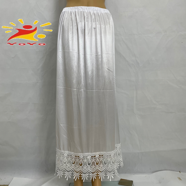 Jupon demi-long en dentelle pour femmes, , sous-jupe, dentelle, vêtements d&#39;intérieur, robe courte, jupon, HB122