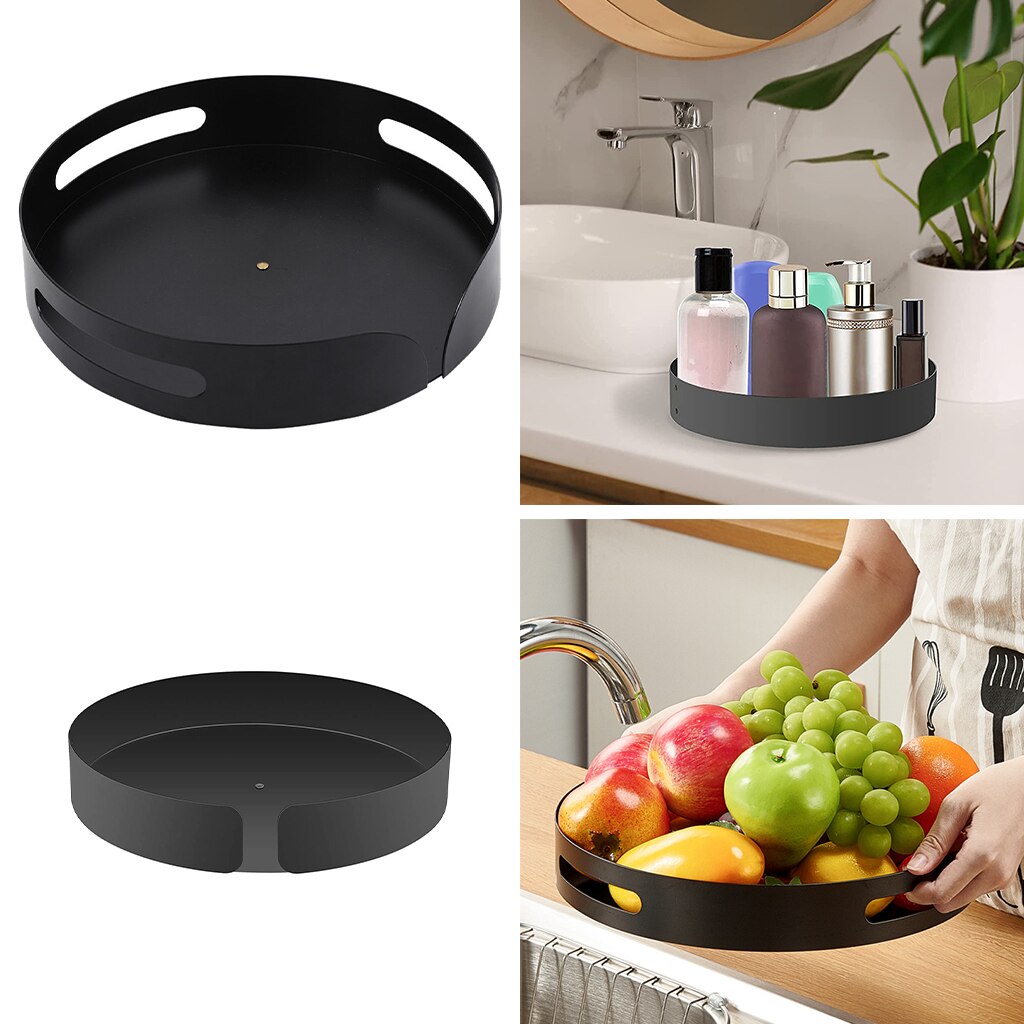 Spice Rack Round Turntable Spice Organiser for Kitchen Cabinet Turntable Spice Rack Holder Organizer