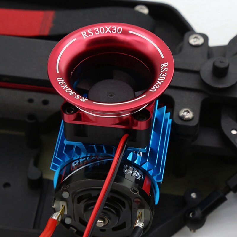 30X30 chłodzenie pokrywa wentylatora chłodzenie powietrzem kanał dla 540 550 3650 silnik/ESC chłodnica samochodowa 1/10 1/8 Sakura D3 D4 HSP HPI RC samochód