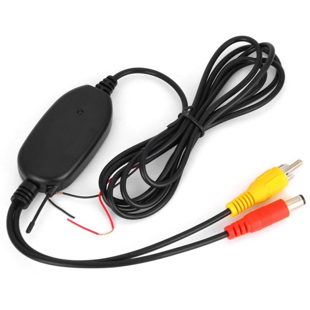 BYNCG W0 2.4 Ghz Draadloze RCA Video Zender en Ontvanger voor Auto Achteruitrijcamera Monitor Zender & Ontvanger Adapter