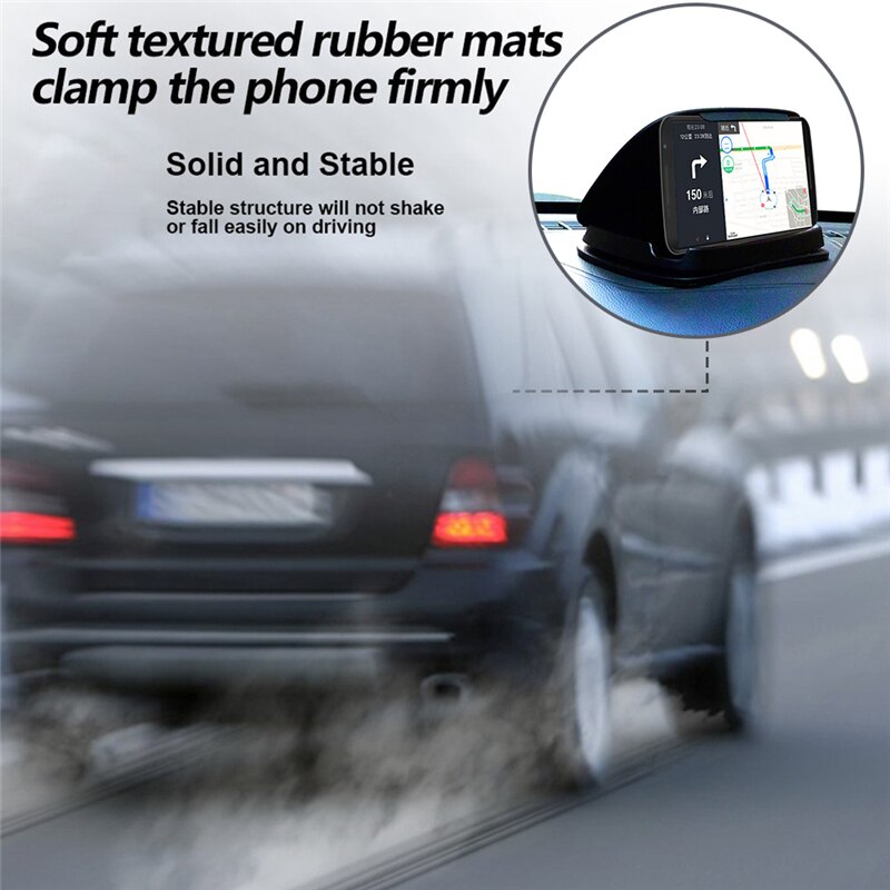 Car GPS Mount Holder For Navigation 3-6.8 Inch Phone Slip Bracket Anti Stand Free Dashboard Tablet Mat Stand With Stab J5X4