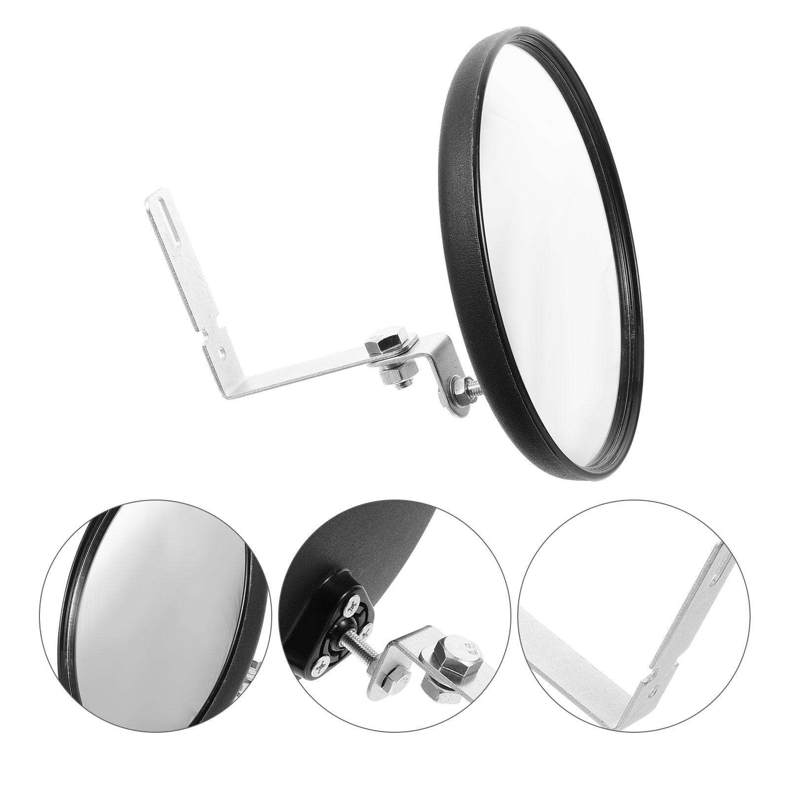 Espejo antirrobo convexo, vista gran angular de 16cm, espejos de seguridad para el tráfico, vigilancia de entrada de garaje, estacionamiento de punto ciego al aire libre