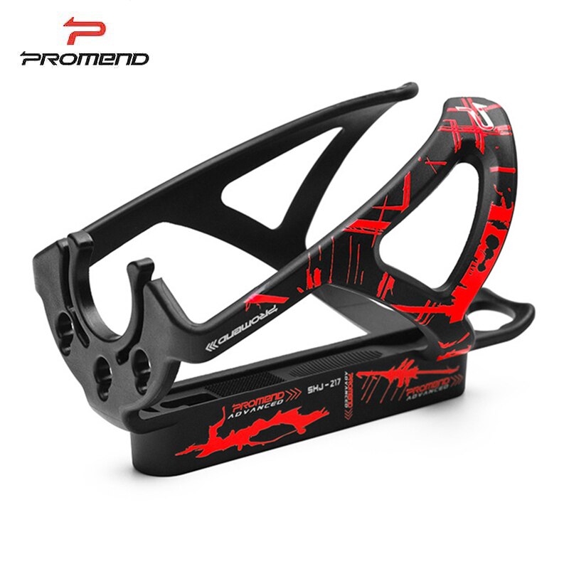 Promend mtb fiets bidonhouder racefiets drinkfles houder opvouwbare fiets bidonhouder fietsaccessoires: Zwart rood