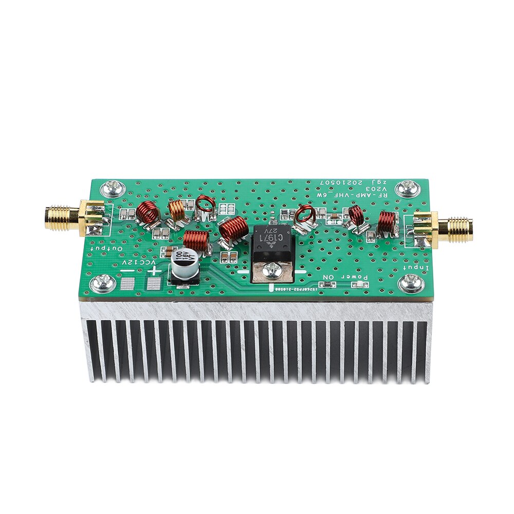 AIYIMA 88-108MHZ 6W VHF Power Amplifier FM Amplificador 12V For FM Transmitter RF Radio Ham With Heatsink