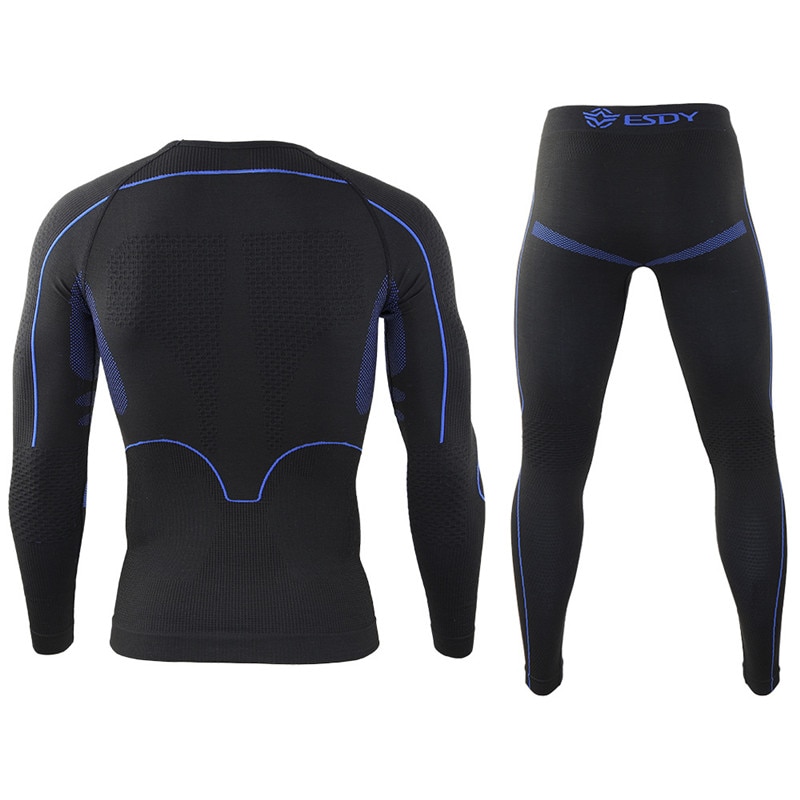 Winter Thermisch Ondergoed Set Mannen Sportkleding Running Training Warm Base Layer Compressie Ademend Panty Jogging Pak